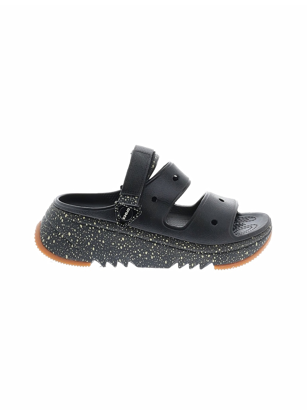 CROCS hiker escape festival sandals Black Speckled Platform Clog Sandal